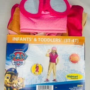 Paw Patrol Skye Costume Cosplay Pretend Play Dress Up Halloween 3T-4T
